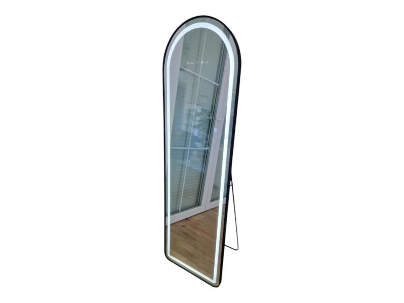 Lustro stojące podświetlane led 160x50 czrne