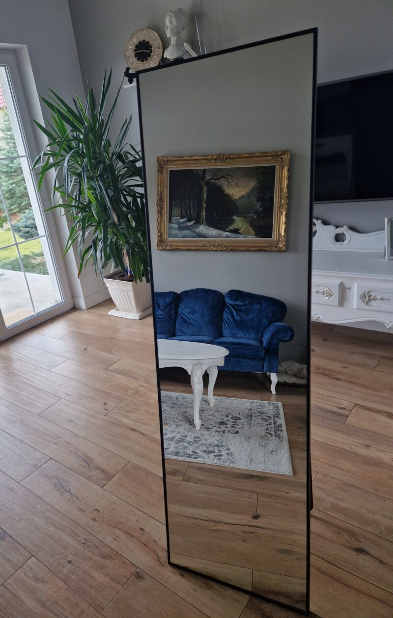 Lustro stojące lub wiszące 170x50 czarne - obrazek 7