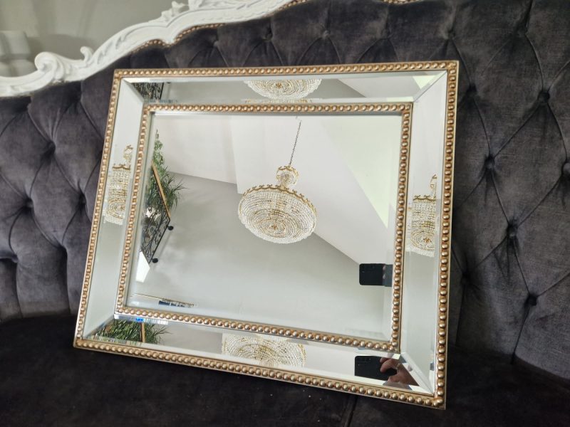 Lustro Szampańskie Glamour w Kryształowej Ramie 60x80 - obrazek 5