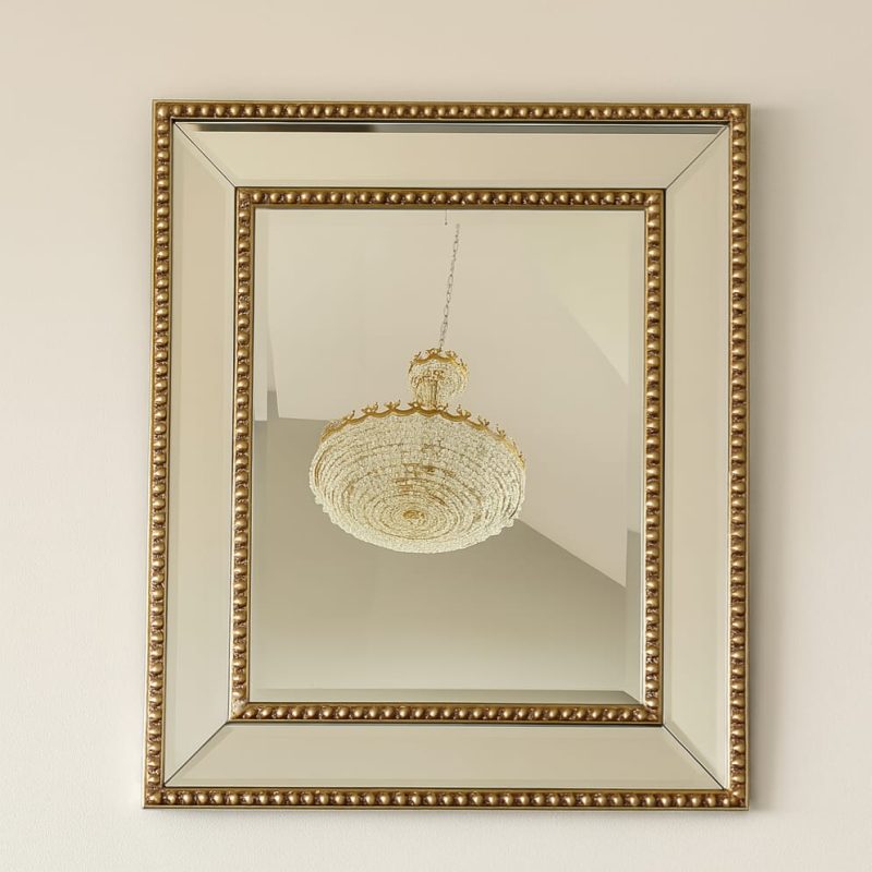 Lustro Szampańskie Glamour w Kryształowej Ramie 60x80