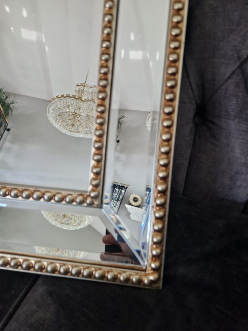 Lustro Szampańskie Glamour w Kryształowej Ramie 60x80 - obrazek 6